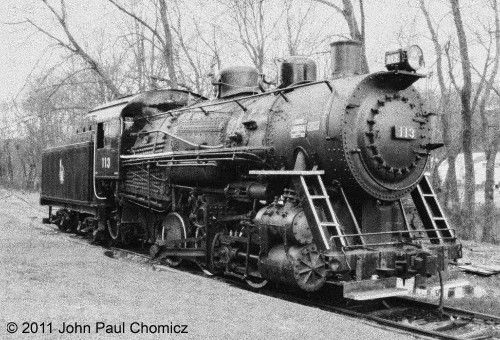 Is this some old picture I dug out from my attic? No, not quite. It's from a trip to Minersville, PA back when the CNJ #: 113 was still in the process of being restored.