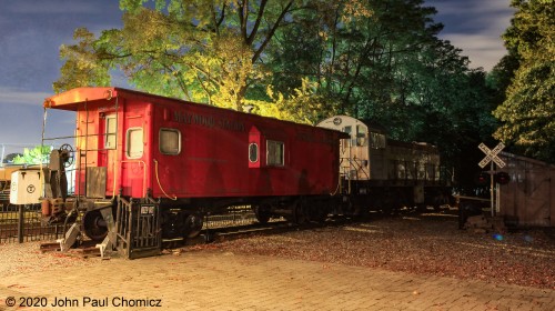 Another shot, this time with Caboose #: 24542 with the better lighting, as Alco S-2 #: 206 lies in the shadows, at the Maywood Station Museum, in Maywood, NJ.