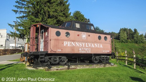 This Pennsy caboose is on display at the Gallitzin Tunnel Park in Gallitzin, PA.