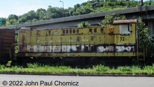 Looking like something from the SMS Rail back east, this Baldwin S-12 sits stored alongside a road in Duluth, MN. This unit is part of a long string of rusty old equipment that belongs to the Lake Superior Railroad Museum but have no space to house it. Photo taken in 2012.