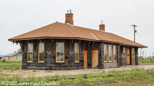 Although I posted photos of the Cumbres & Toltec Scenic Railroad Depot, this is the actual Denver & Rio Grande Western Station that served the city of Antonito, CO. It was built by the railroad in 1880 and served until passenger service was discontinued in 1951. After this, the station sat vacant and suffered from vandalism and neglect until 2016 when it saved by numerous local organizations and renovation work began to restore it.