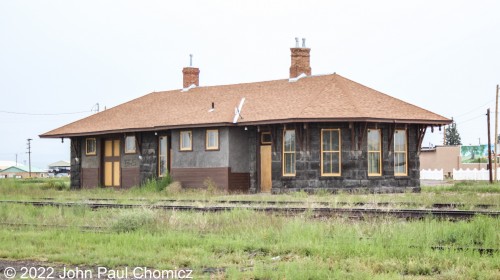 This is the trackside view of the D&RGW station in Antonito, CO. This side seems slightly less visually appealing the streetside view.