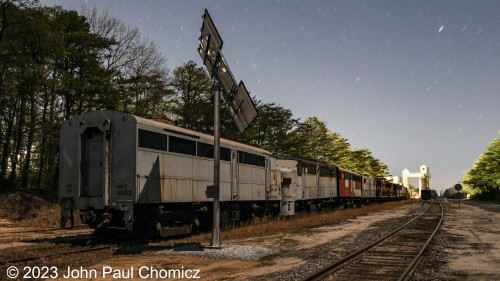 Somewhere in the Pine Barrens sits an abandoned dead line of assorted Alco units and other misc. railroad stuff.