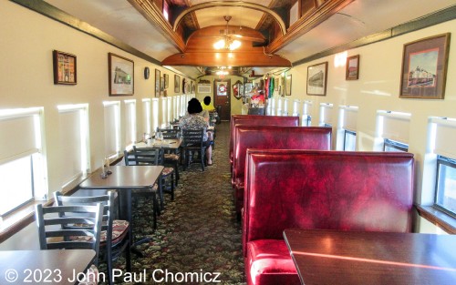 The last stop of the day was for dinner at the, "Southern Belle Restaurant"; a converted KCS passenger car built in 1905. It's a cute little restaurant adorned with railroad artwork and run by a team of railroad-attired waiting staff. It is located right next to the KCS yard in Heavener, OK and was an appropriate end to my final day of the trip before I started the three-hour trip back to Oklahoma City.