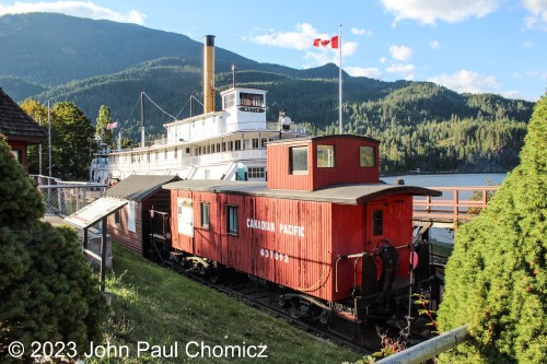 Canadian Pacific Caboose #: 437092 is a wooden caboose that is displayed alongside the SS Moyie which was the last sternwheel steamship to sail Kootenay Lake. Along with the SS Moyie, the caboose is part of the SS Moyie National Historic Site and Visitor Center in Kaslo, British Columbia, Canada.