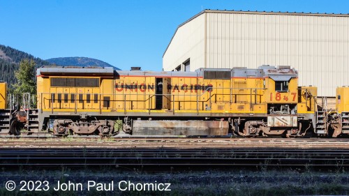 The Ex-Union Pacific #: 1847 started its life as the St. Louis Southwestern (Cotton Belt) Railway #: 8047.