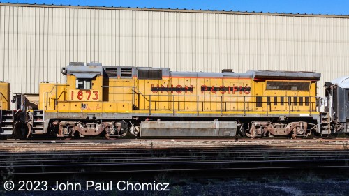 The Ex-Union Pacific #: 1873 started its life as the St. Louis Southwestern (Cotton Belt) Railway #: 8075.