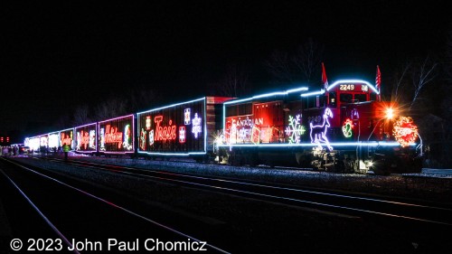 Of the hundreds of photos, I tried to get at the last stop, only a few made the cut for various reasons, mostly redundancy. Here, the locomotive shines bright white in Saratoga Springs, NY.