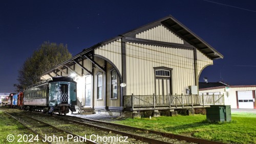 The Kutztown Station in Kutztown, PA, sits on the Allentown Branch which was an ex-Reading Railroad branch. It was built sometime in 1870 and now serves the short-line excursion trains on the Allentown & Auburn Railroad.