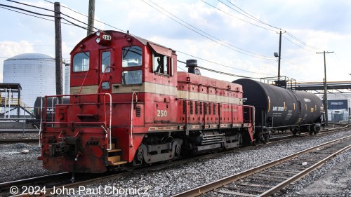 A few minutes later, "The Red Baron" is crewless as it is stopped at Chem South in Bayonne, NJ.