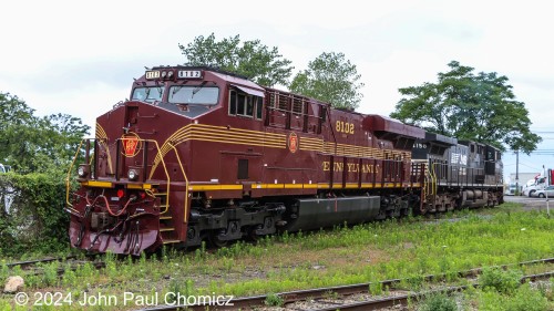 The Pennsy unit was this morning's leader on NS empty trash train #: 62V. Here, it rests at the New Jersey Rail Carriers facility in Kearny, NJ.