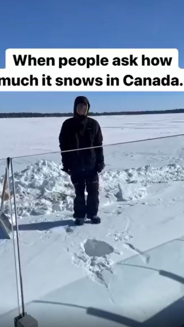 How Much It Snow In Canada😅😅😅