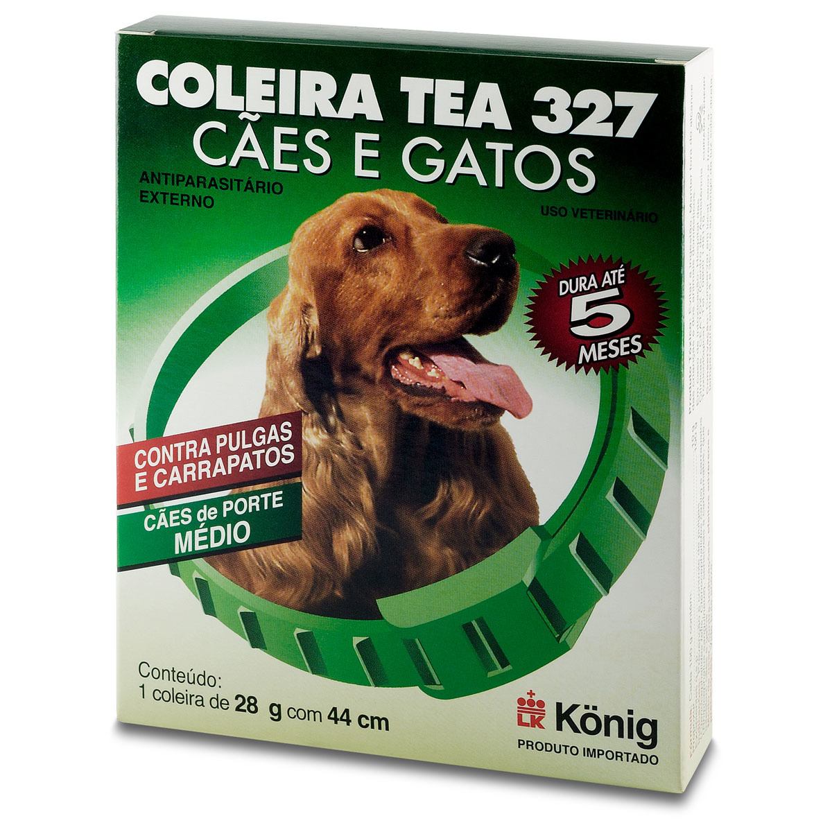 Coleira Antipulgas para Cães Tea Konig 28gr 44 cm