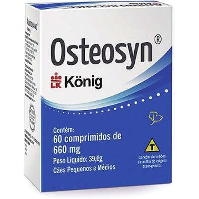 Suplemento Konig Osteosyn Condroprotetor e Regenerador Osteo-Articular 60 comprimidos 660