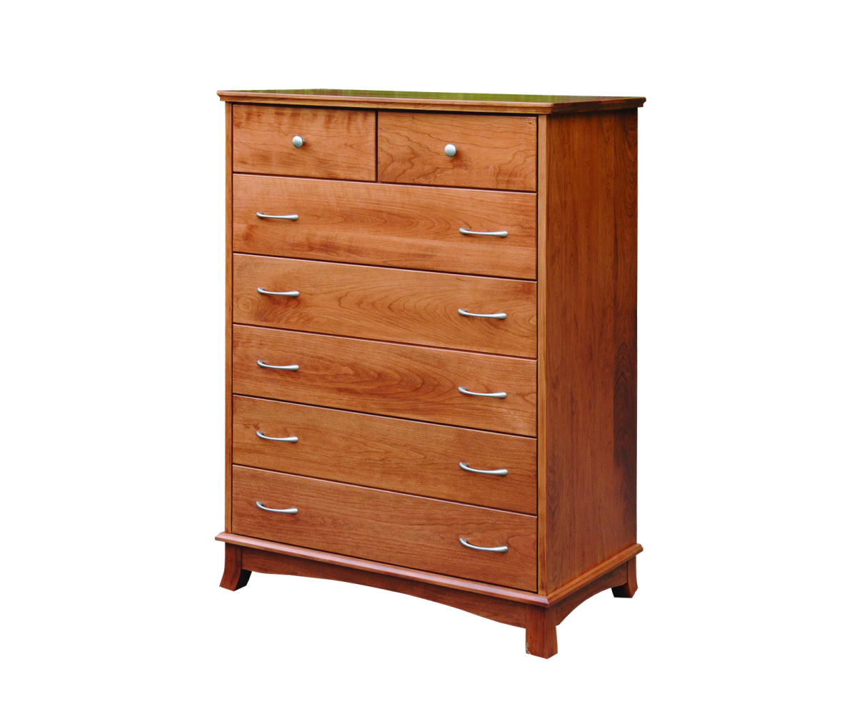 Crescent Chest Of Drawers - Oak Creations