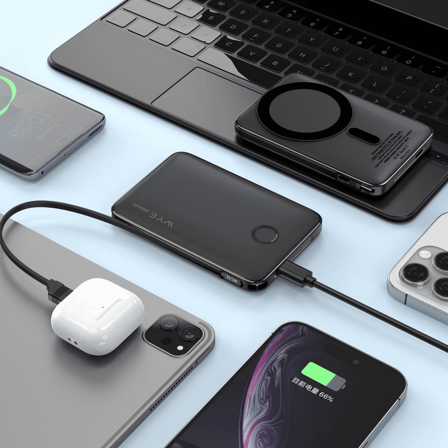 PB60 Compact 5K Power Bank with Built-In Cable view 2