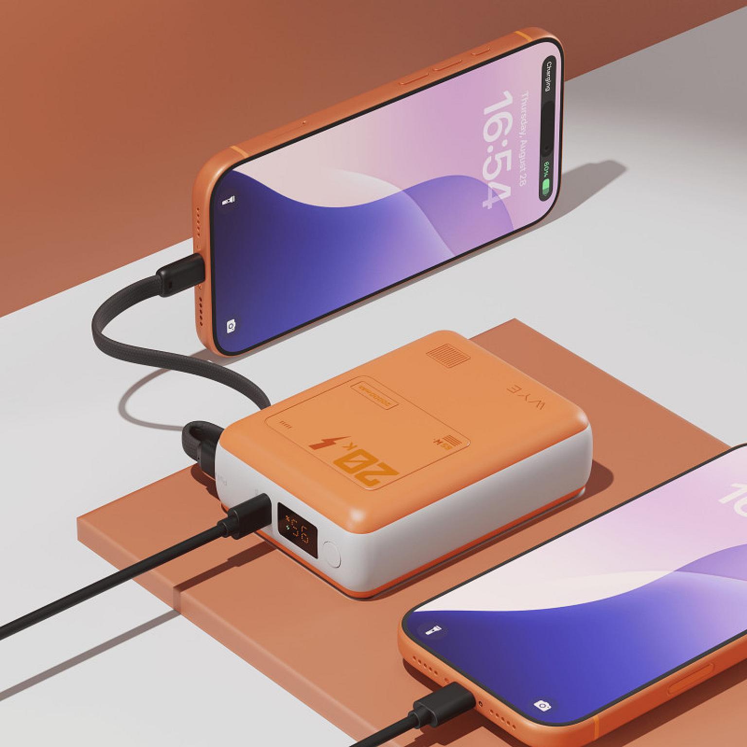 65W 20K Power Bank PB74 With Detachable Cable view 2