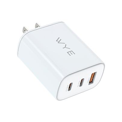 65W Dual USB-C & a USB-A Power Adapter PA3