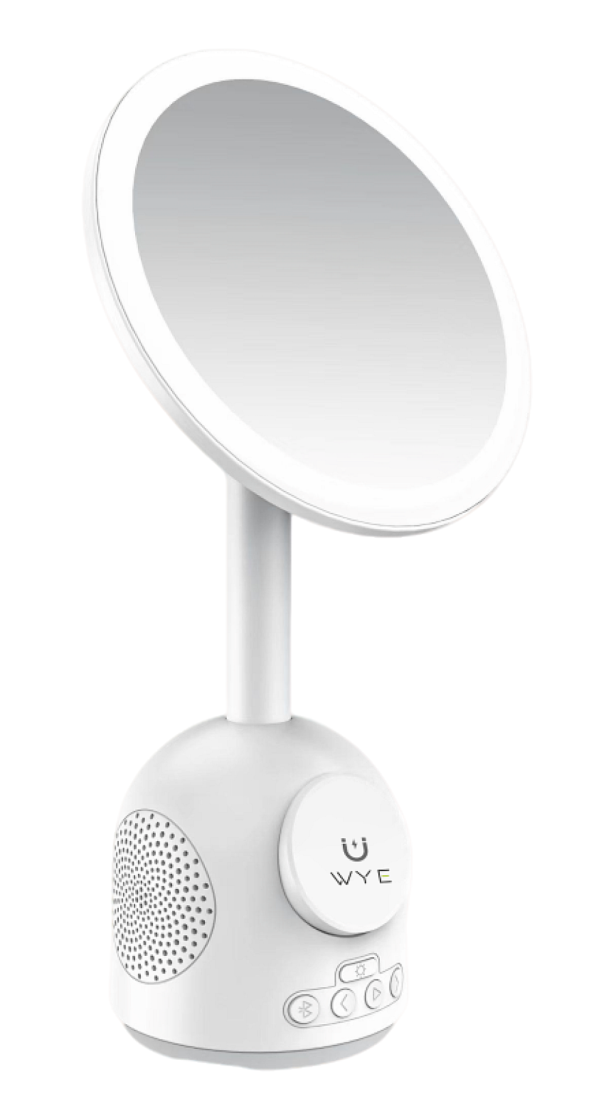Wireless Charging stand with Speaker & LED Mirror view 1
