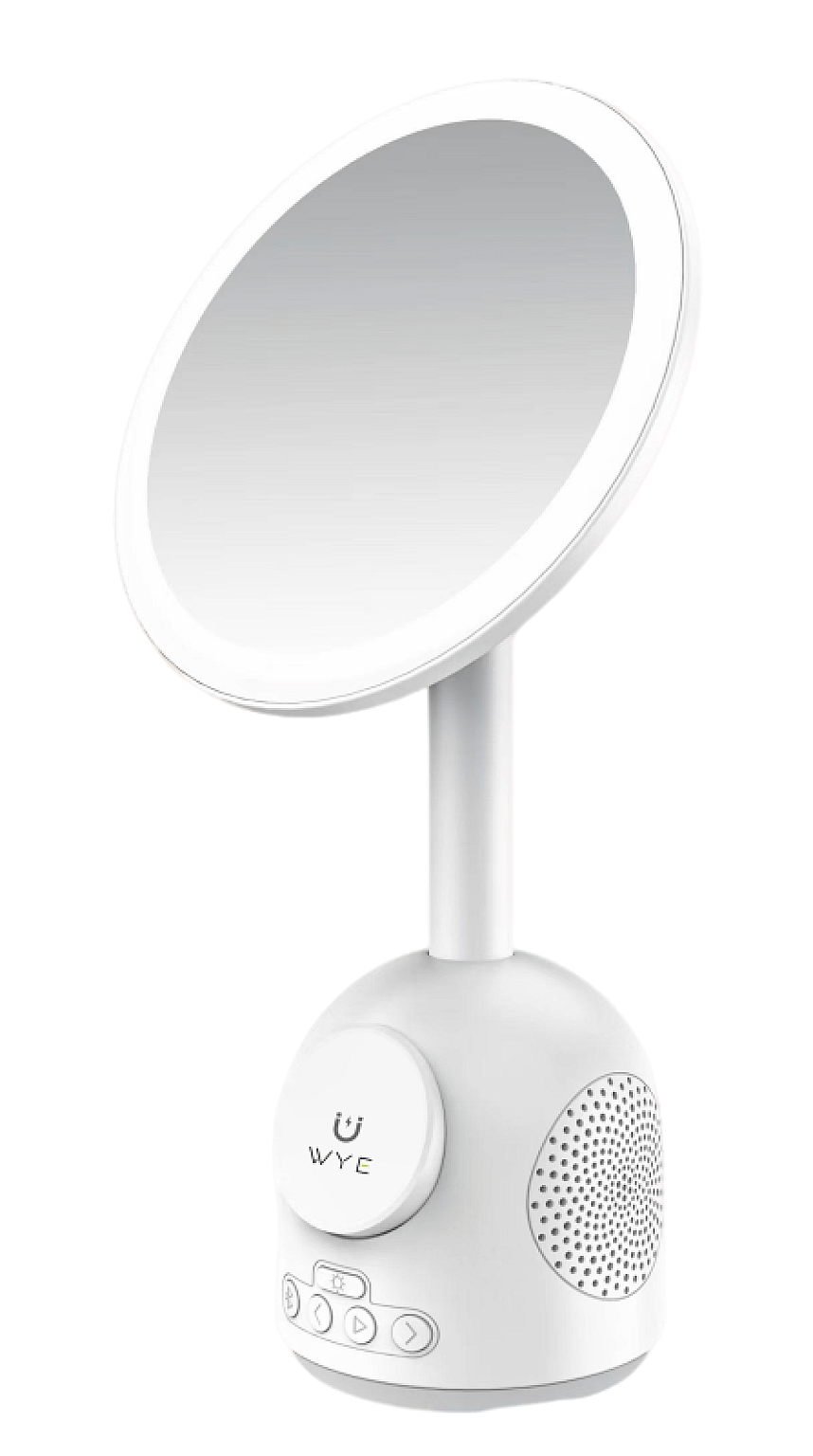Wireless Charging stand with Speaker & LED Mirror view 2