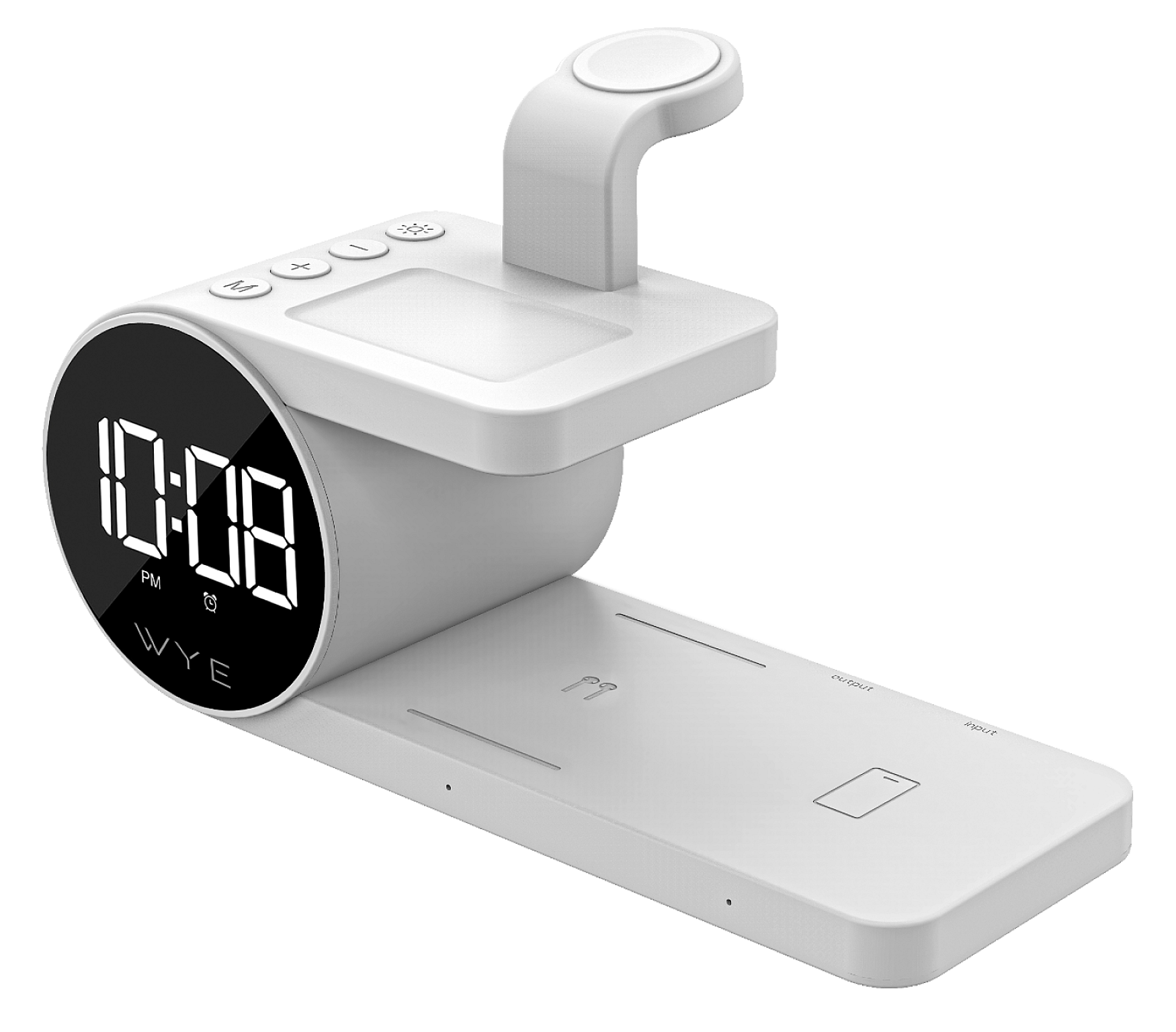 5-IN-1 Wireless Charging Dock with Clock view 1