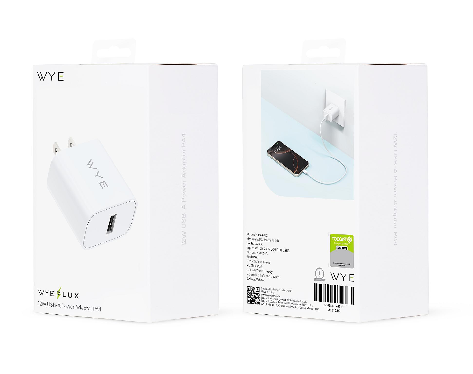 12W USB-A Power Adaptor PA4 view 1