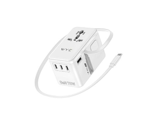 TA15 70W AnyPort Universal Travel Adapter
with Retractable Cable