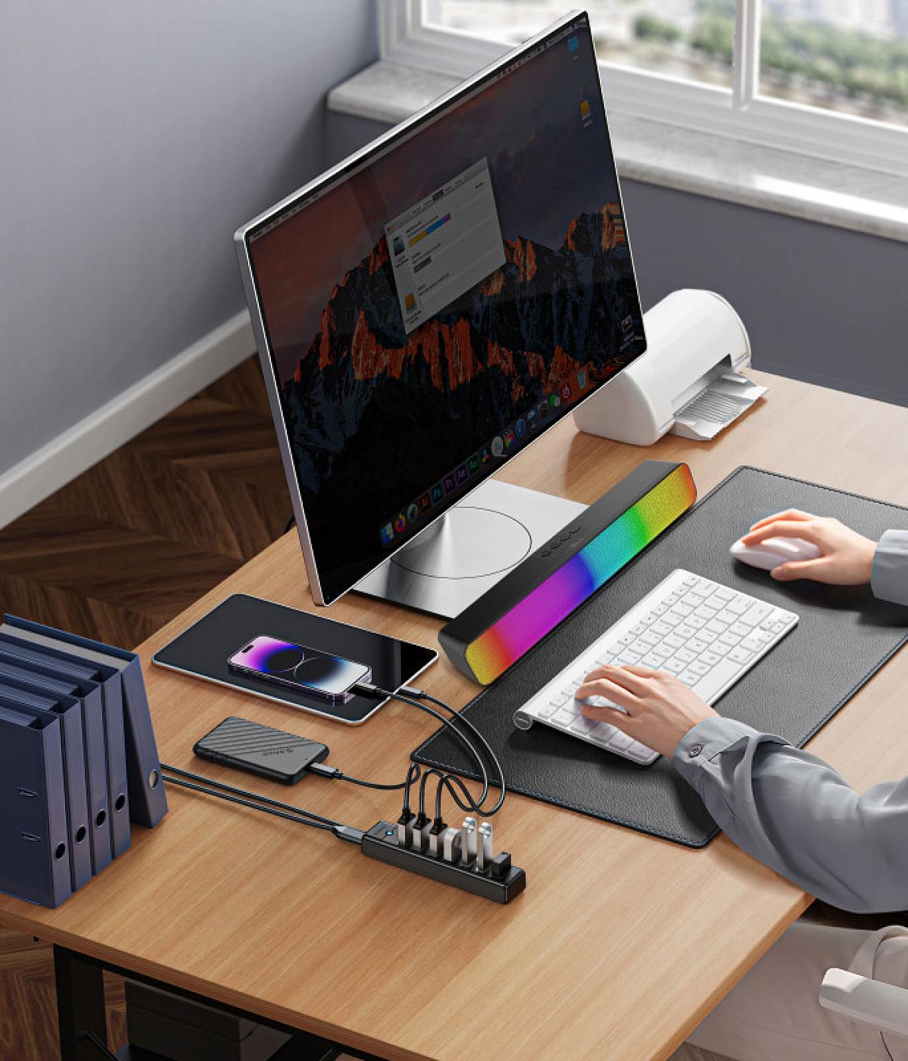RGB Light Deep Bass Wireless Portable Speaker view 2