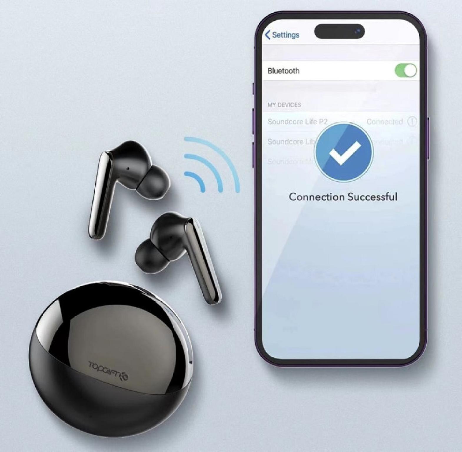 WYE TWS04 Rose Pearl Fidelity Wireless Earbuds view 2