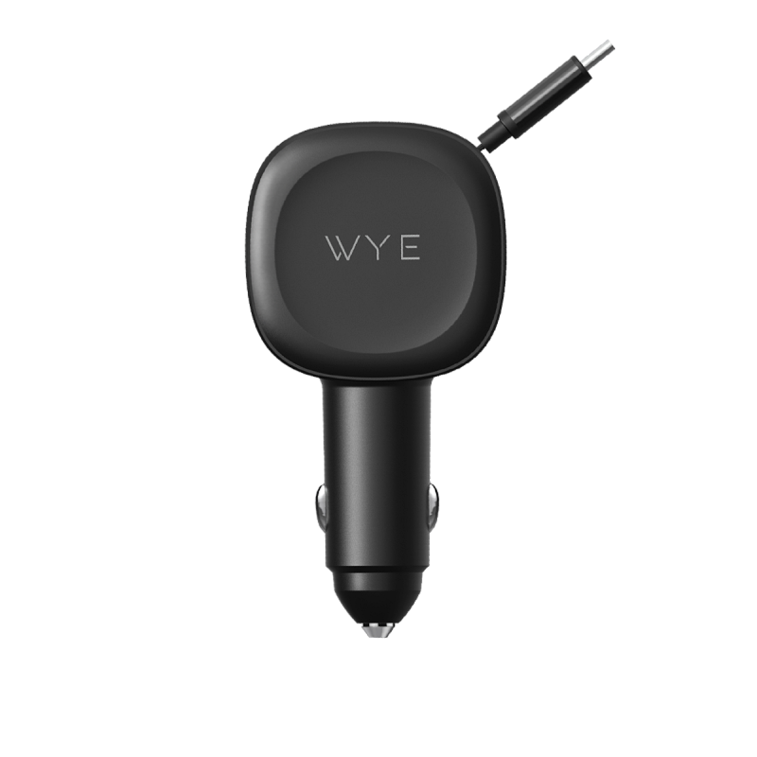 WYE 3-IN-1 Fast Charging In-Car Charger with Built-in Retractable Cable&A,C ports   view 1